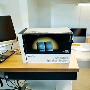 RadioShack Speakers Optimus AMX-4 One Pair Portable Amplified Speaker System
